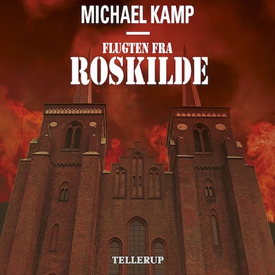 Flugten fra Roskilde – omslag til lydbogen af Michael Kamp
