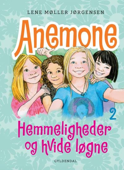 Anemone 2 - Hemmeligheder og hvide løgne – omslag til lydbogen af Lene Møller Jørgensen