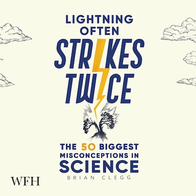 Lightening Often Strikes Twice – omslag til lydbogen af Brian Clegg