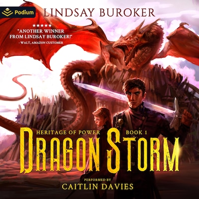Dragon Storm – omslag til lydbogen af Lindsay Buroker