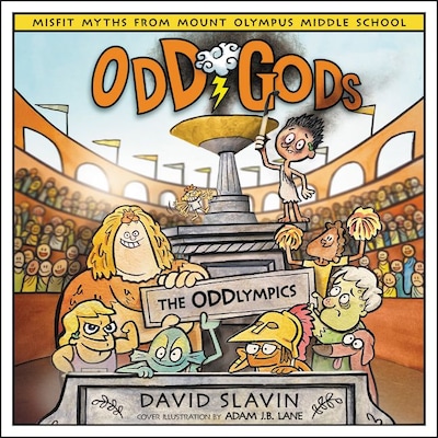 Odd Gods: The Oddlympics – omslag til lydbogen af David Slavin