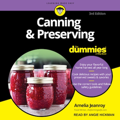 Canning & Preserving For Dummies – omslag til lydbogen af Amelia Jeanroy