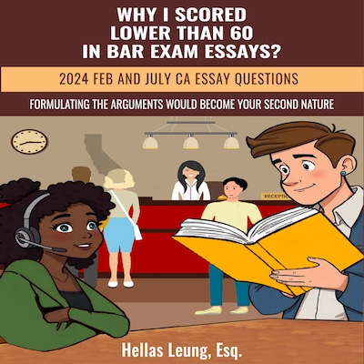 Why I Scored Lower Than 60 in Bar Exam Essays? – omslag til lydbogen af Hellas Leung Esq.