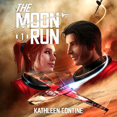 The Moon Run – omslag til lydbogen af Kathleen Contine