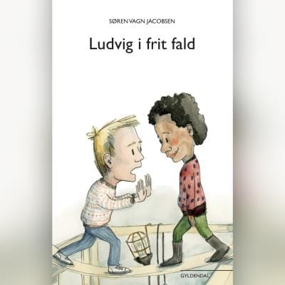 Ludvig i frit fald – omslag til lydbogen af Søren Vagn Jacobsen
