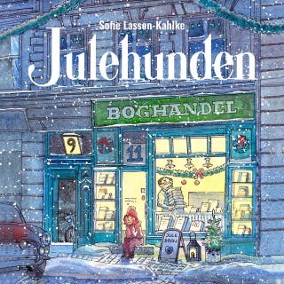 Julehunden – omslag til lydbogen af Sofie Lassen-Kahlke