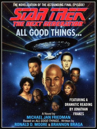 All Good Things... – omslag til lydbogen af Michael Jan Friedman