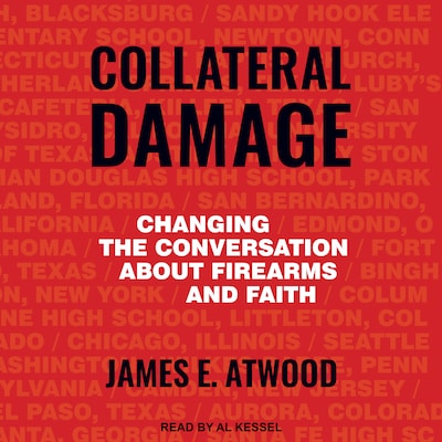 Collateral Damage – omslag til lydbogen af James E. Atwood