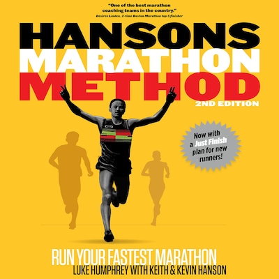 Hansons Marathon Method – omslag til lydbogen af Luke Humphrey, Keith Hanson, Kevin Hanson