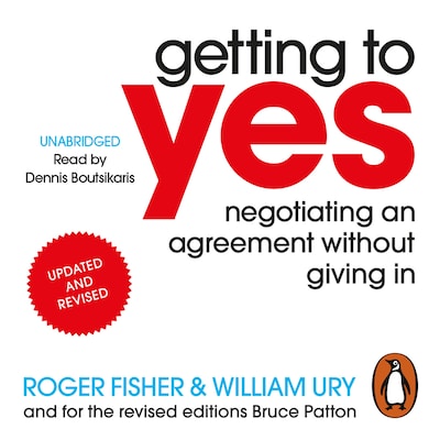 Getting to Yes – omslag til lydbogen af Roger Fisher, William Ury
