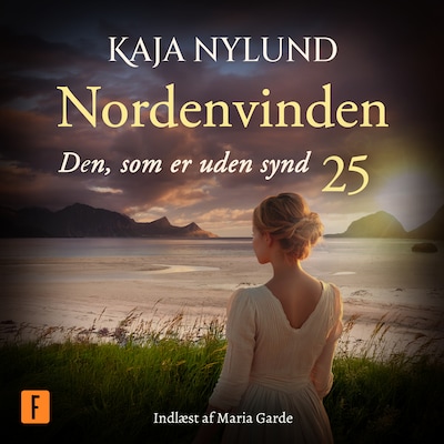 Den, som er uden synd – omslag til lydbogen af Kaja Nylund
