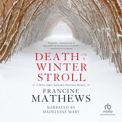 Death on a Winter Stroll – omslag til lydbogen af Francine Mathews