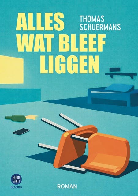 Alles wat bleef liggen – omslag van het luisterboek van Thomas Schuermans