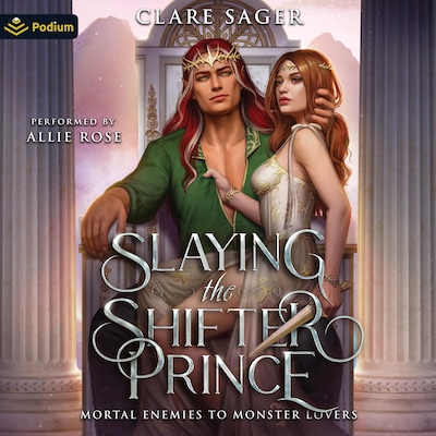 Slaying the Shifter Prince – omslag til lydbogen af Clare Sager