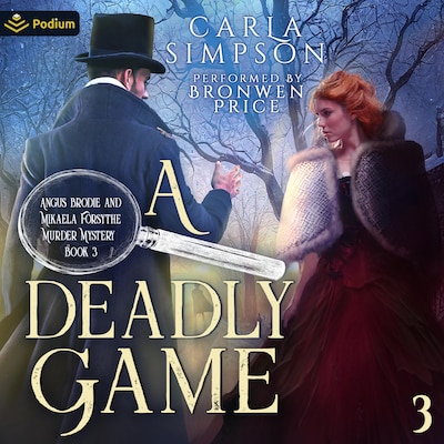 A Deadly Game – omslag til lydbogen af Carla Simpson