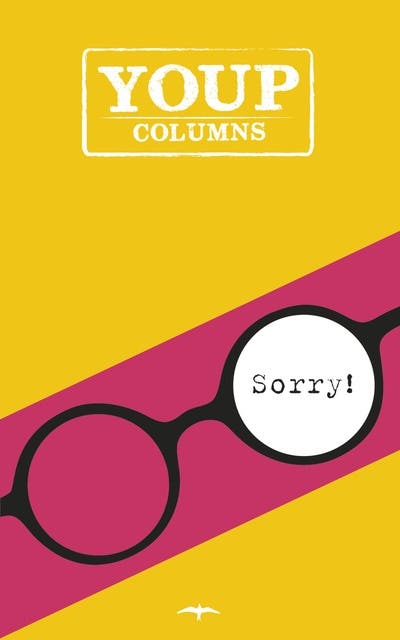 Sorry!: geestig en raak, de columns van Youp – omslag van het luisterboek