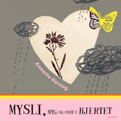 Mysli, myg og ondt i hjertet – omslag til lydbogen af Annette Herzog