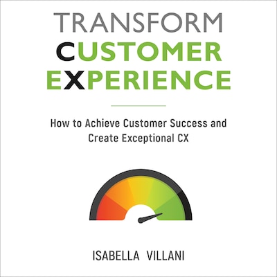 Transform Customer Experience – omslag til lydbogen af Isabella Villani