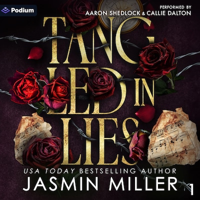Tangled in Lies – omslag til lydbogen af Jasmin Miller