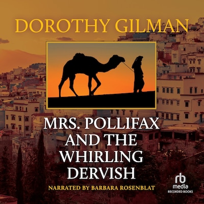 Mrs. Pollifax and the Whirling Dervish – omslag til lydbogen af Dorothy Gilman