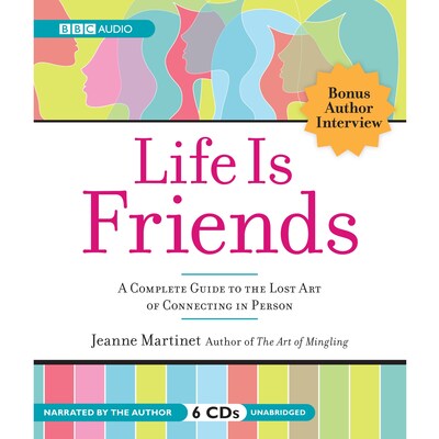 Life is Friends – omslag til lydbogen af Jeanne Martinet