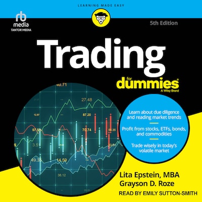 Trading For Dummies, 5th Edition – omslag til lydbogen af Lita Epstein, MBA, Grayson D. Roze