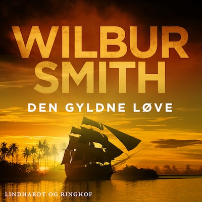 Den gyldne løve – omslag til lydbogen af Wilbur Smith