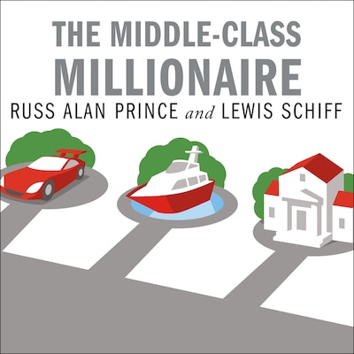The Middle-Class Millionaire – omslag til lydbogen af Russ Alan Prince, Lewis Schiff