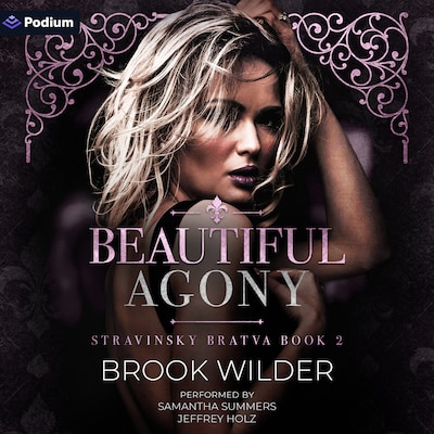 Beautiful Agony – omslag til lydbogen af Brook Wilder