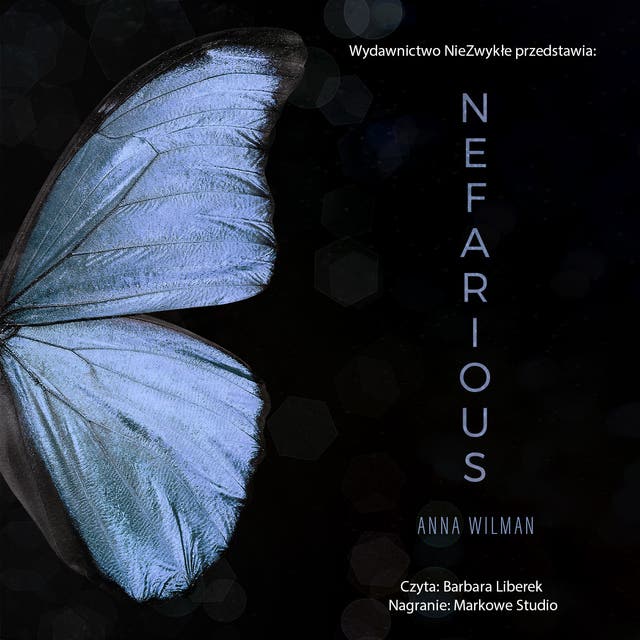 Nefarious – okładka audiobooka, autor Anna Wilman