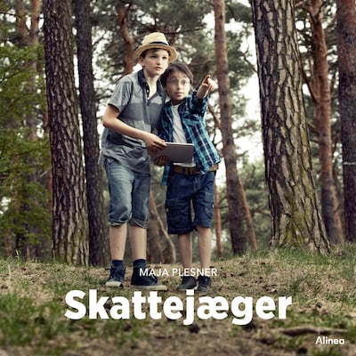 Skattejæger, Blå Fagklub – omslag til lydbogen af Maja Plesner