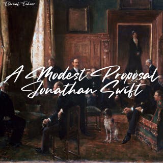 A Modest Proposal – omslag till ljudboken av Jonathan Swift