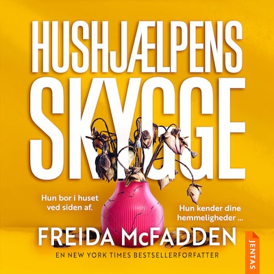 Hushjælpens skygge – omslag til lydbogen af Freida McFadden