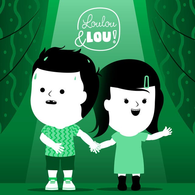 Loulou & Lou in het Theater – omslag van het luisterboek van Luisterverhalen Loulou en Lou