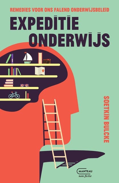 Expeditie onderwijs – omslag van het luisterboek van Soetkin Bulcke