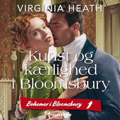 Kunst og kærlighed i Bloomsbury – omslag til lydbogen af Virginia Heath
