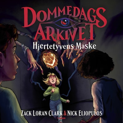 Dommedagsarkivet (2) - Hjertetyvens Maske – omslag til lydbogen af Nick Eliopulos, Zack Loran Clark