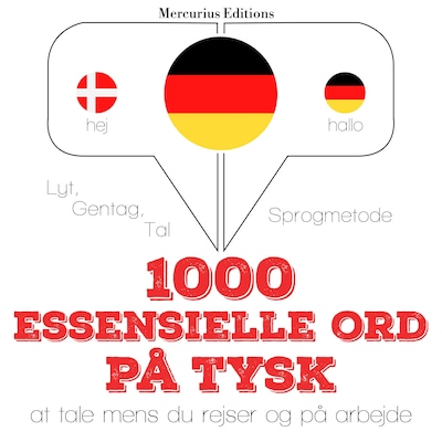 1000 essentielle ord på tysk – omslag til lydbogen af JM Gardner