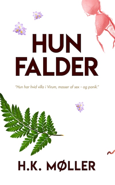 Hun falder – omslag til lydbogen af H.K. Møller