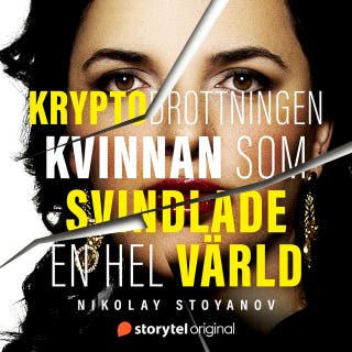 Kryptodrottningen – kvinnan som svindlade en hel värld – omslag till ljudboken av Nikolay Stoyanov