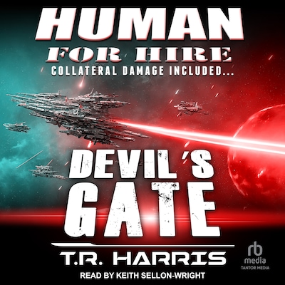 Human for Hire - Devil's Gate – omslag til lydbogen af T.R. Harris