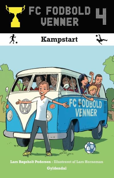 FC Fodboldvenner 4 - Kampstart – omslag til lydbogen af Lars Bøgeholt Pedersen
