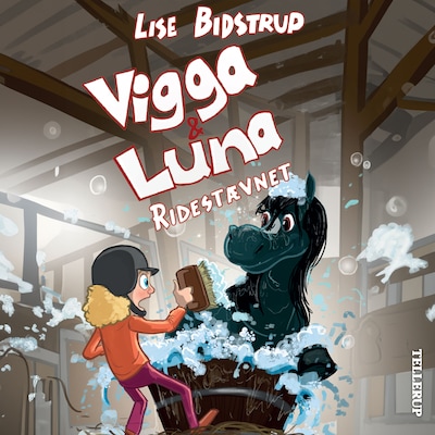 Vigga & Luna #6: Ridestævnet – omslag til lydbogen af Lise Bidstrup