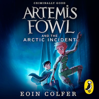 Artemis Fowl and The Arctic Incident – omslag til lydbogen af Eoin Colfer