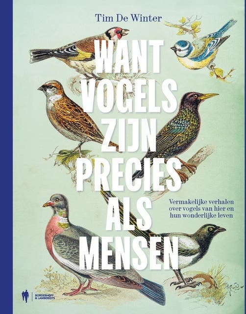 Want vogels zijn precies als mensen: Vermakelijke verhalen over vogels van hier en hun wonderlijke leven – omslag van het luisterboek van Tim De Winter