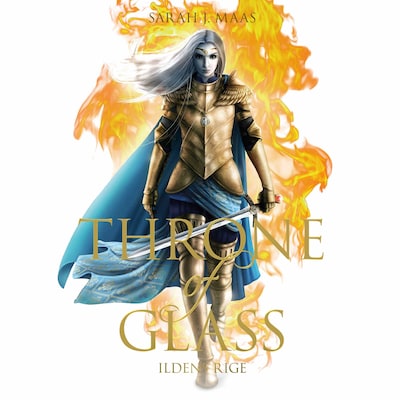 Throne of Glass #11: Askens rige – omslag til lydbogen af Sarah J. Maas