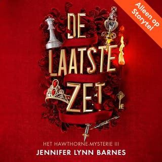 De laatste zet (Vlaams gesproken) – omslag van het luisterboek van Jennifer Lynn Barnes