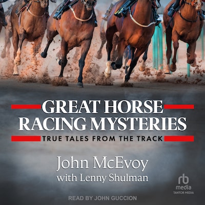 Great Horse Racing Mysteries – omslag til lydbogen af John McEvoy