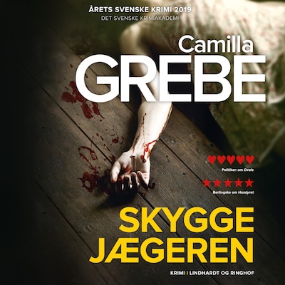 Skyggejægeren – omslag til lydbogen af Camilla Grebe