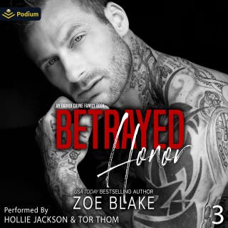 Betrayed Honor: Ivanov Crime Family, Book 3 – omslag till ljudboken av Zoe Blake